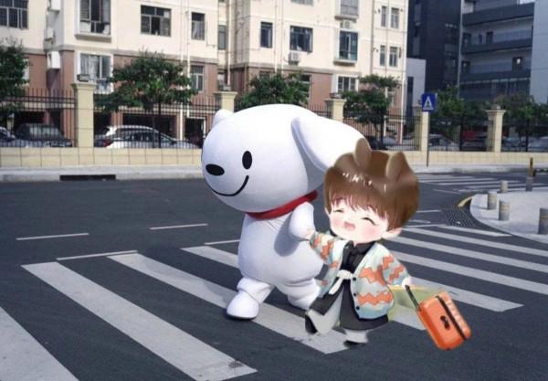 今天被一條狗狗治癒了不開心