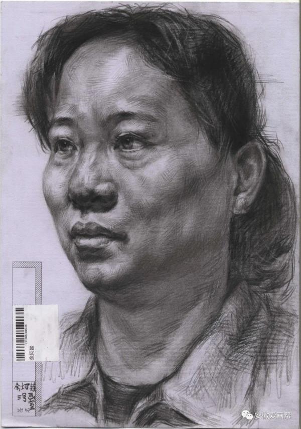 2022屆安徽省美術統考一模~素描高分卷