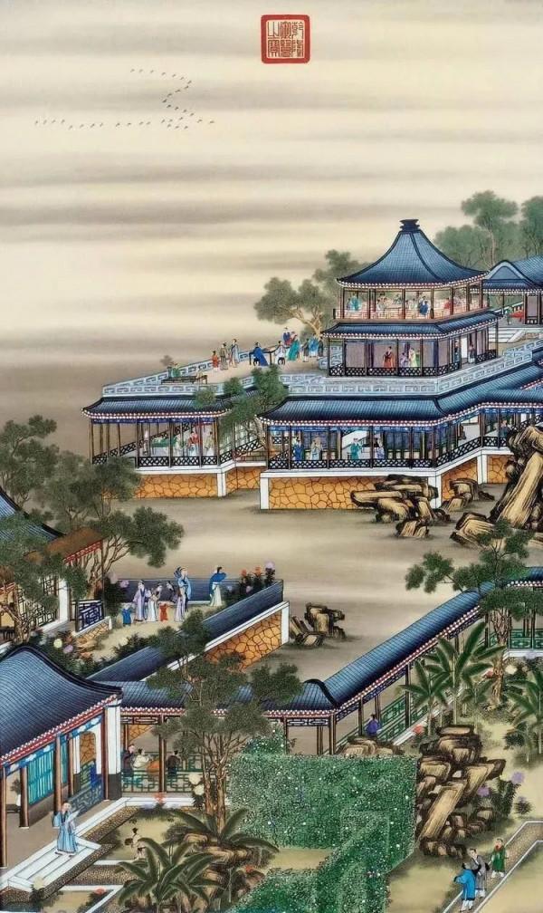 名畫中和古人一起賞月,過中秋 名畫中和古人一起賞月,過中秋