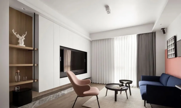 75㎡的三口之家，擁有兩間臥室+一個書房