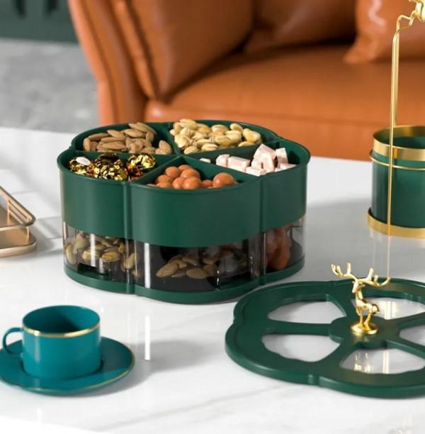 傳統果盤淘汰了！新式&OpenCurlyDoubleQuote;旋轉盤&rdquo;時尚美觀不佔空，太機智了