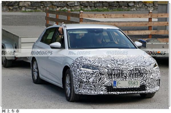 斯柯達新款SCALA外觀曝光！換搭新大燈，最快明年底正式亮相