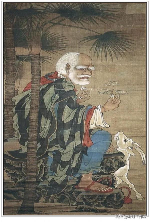 五代南唐時期著名畫家貫休《羅漢十六幀圖》繪畫作品賞析