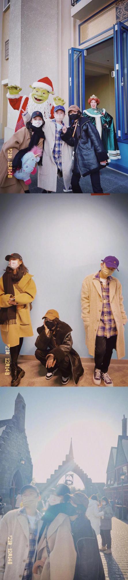 楊冪北京環球影城遊客照，私服超酷