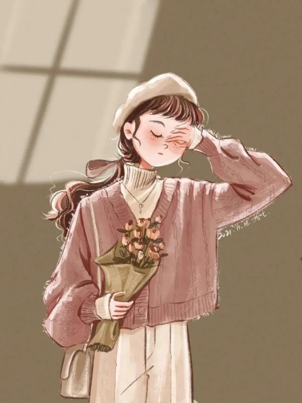 分享好看的穿搭插畫