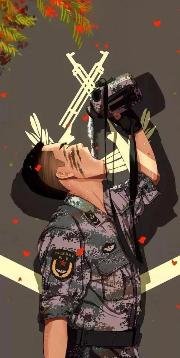 硬核軍人手機桌布：青春有很多樣子，很慶幸青春裡有穿軍裝的樣子