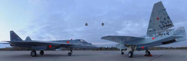 蘇75和蘇57同臺亮相，原來這麼大，隨後去迪拜秘密展示現場推銷