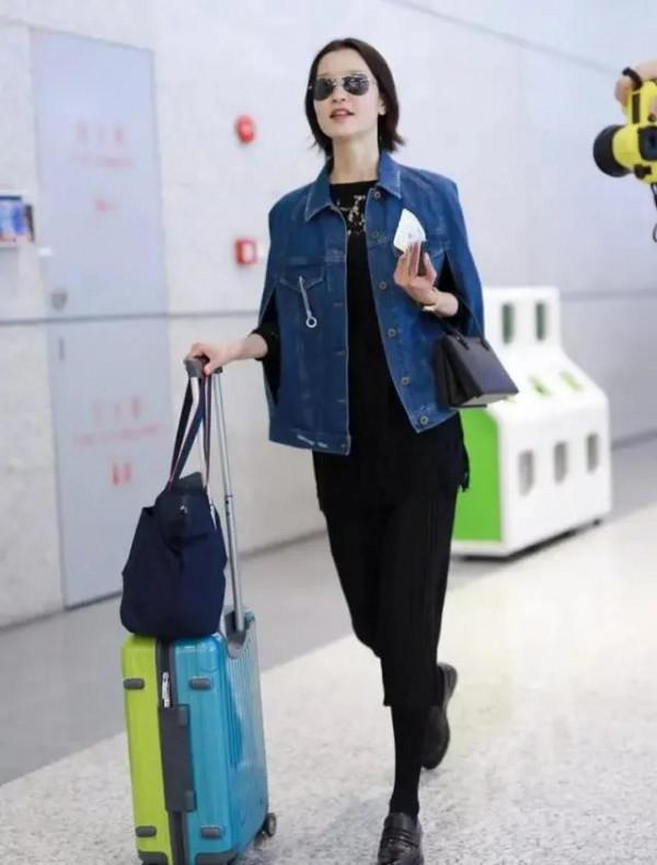 155身高牛仔外套穿搭