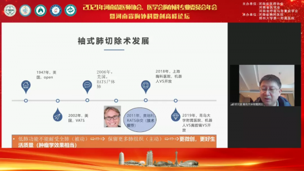 2021年河南省醫師協會、醫學會胸外科專業委員會年會在鄭成功舉行