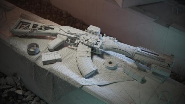 藝術 &vert; 俄羅斯藝術家Alexey Trofimov的&Acy;&Kcy;-45 &laquo;JACKAL&raquo;未來步槍