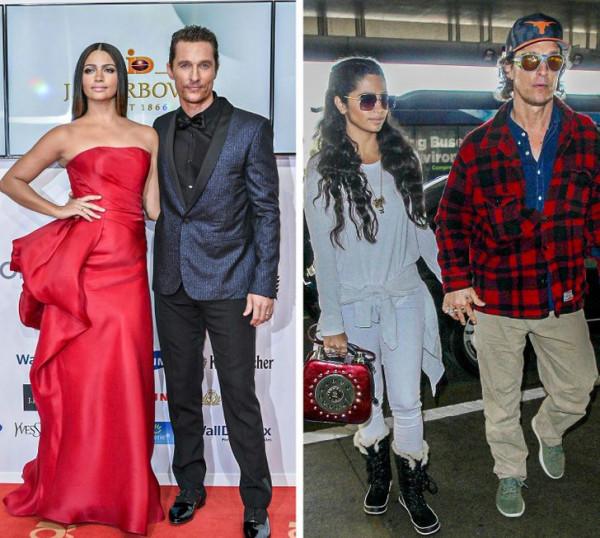 20對在紅地毯上光鮮靚麗的情侶，在現實生活中就像我們鄉下的鄰居