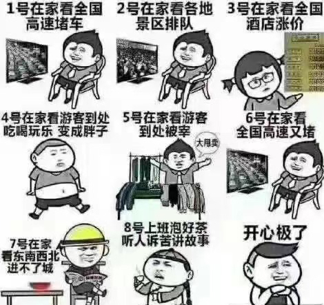 國慶節出門旅遊第一天，全國高速公路堵車一個小時只走了100米