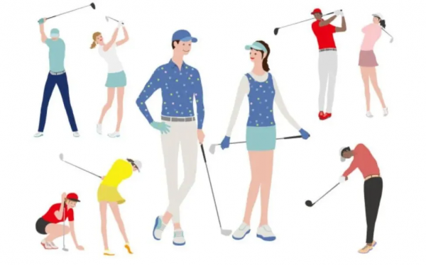 當代高爾夫男女圖鑑，人物群像
