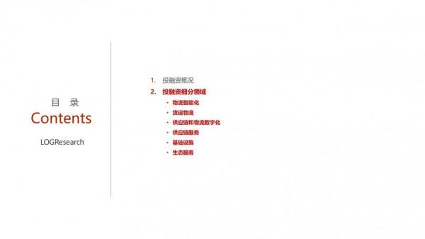 中國供應鏈及物流行業投融資分析報告