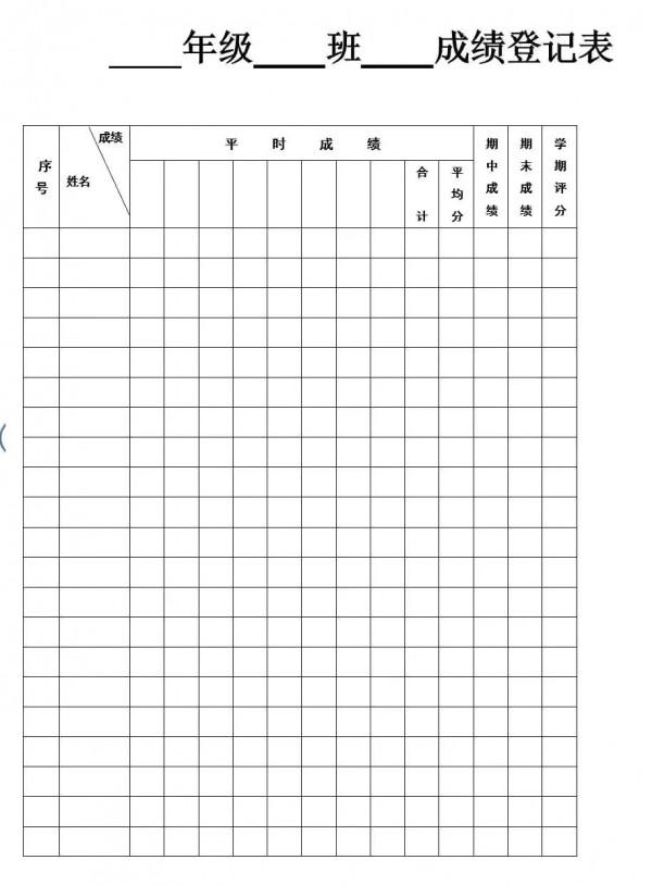 教師日常實用的18個表格(終結版) 教師日常實用的18個表格(終結版)
