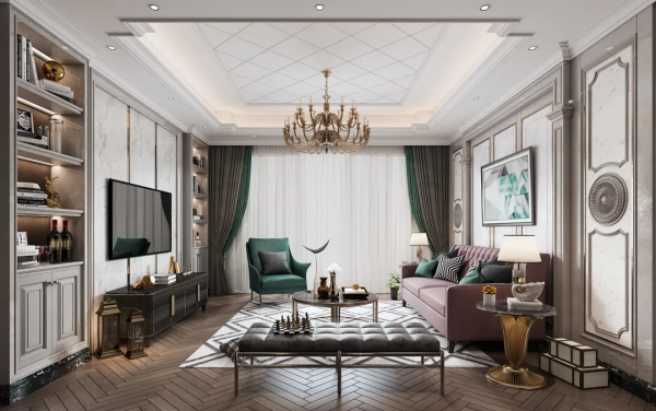 大理石護牆板造型優美，質感高階