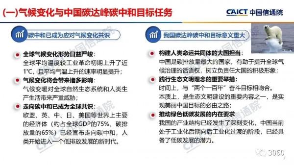 報告 | 中國信通院《數字碳中和白皮書》