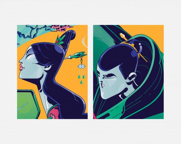 非常獨特的插畫風格《愛茶人》丨法國畫師Gilles Warmoes的作品