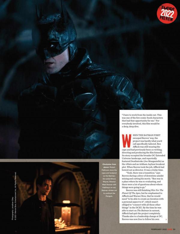 《帝國》雜誌新蝙蝠俠封面專題曝光，新劇照幕後緊張刺激似驚悚片