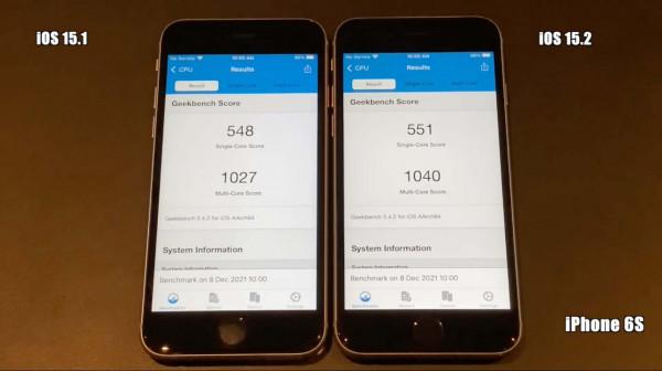 iOS15.2 正式版流暢度整體提升明顯！效能測試比較穩定