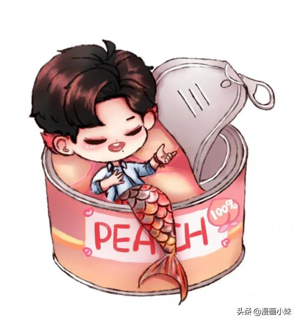 63張Q版肖戰哥哥的繪畫，呆萌又可愛