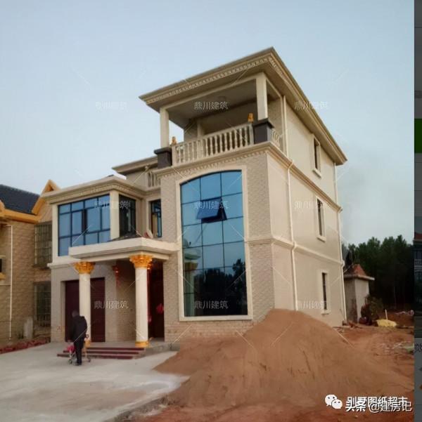 28萬建廣西複式三層別墅，佔地125㎡，7室4廳+車庫，圖紙好評如潮