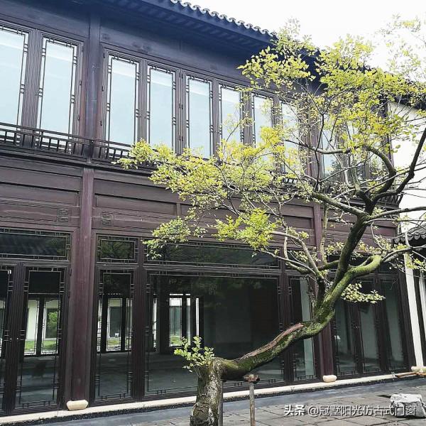 園林式中式庭院仿古門窗「冠墅陽光」