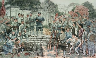 200人的武裝，機槍就有20餘挺，難怪陳毅司令三顧茅廬邀請