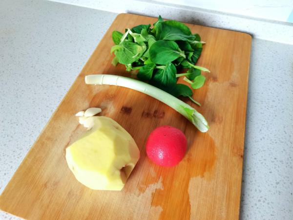 我的晚餐只有一碗菜，簡單美味