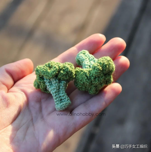 用零線就把蔬菜水果鉤得如此逼真，比新鮮的還要美