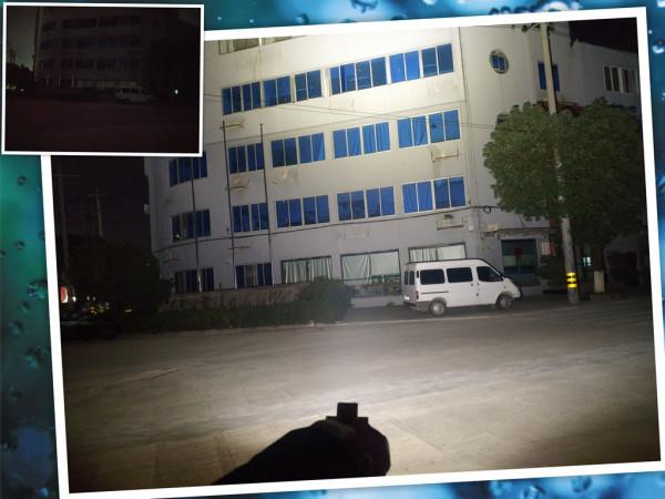 自帶風扇的漫客MK38手電很科幻，開啟照的又亮又遠又長久