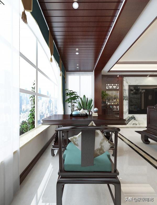 很佩服這對張家口夫妻，房子裝新中式風，耐看有品位，高階還大氣