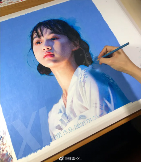 清華美院男神，被稱彩鉛界“冷軍”！他筆下的美少女令人牽魂夢繞