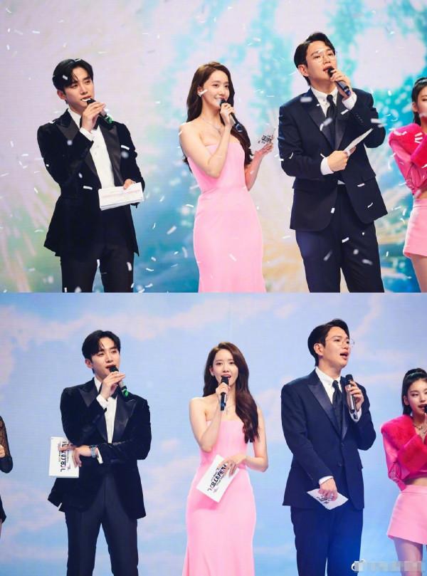 林允兒真厲害！桃花粉都能駕馭清麗佳人，網友：裙襬像塞了厚棉褲