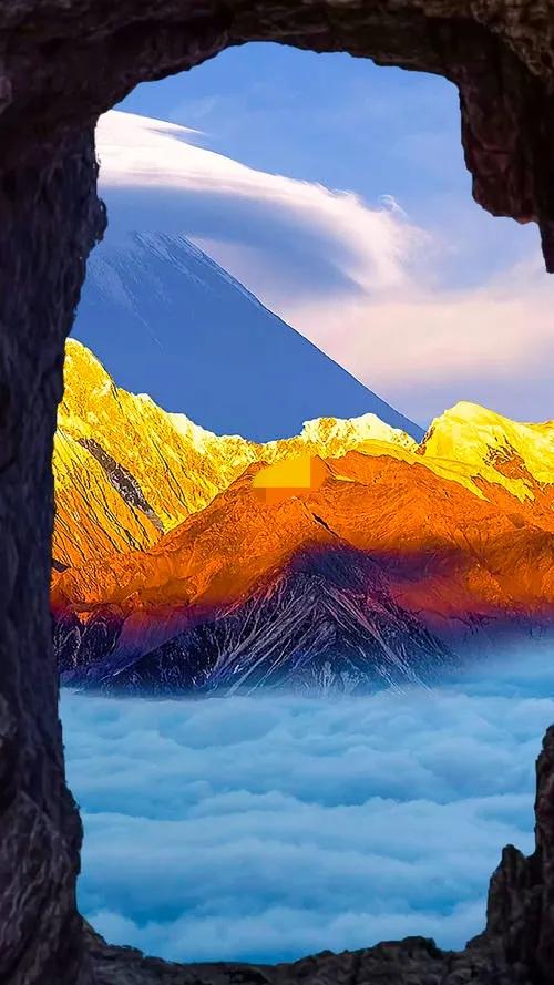 百年一遇日照金山 百年一遇日照金山