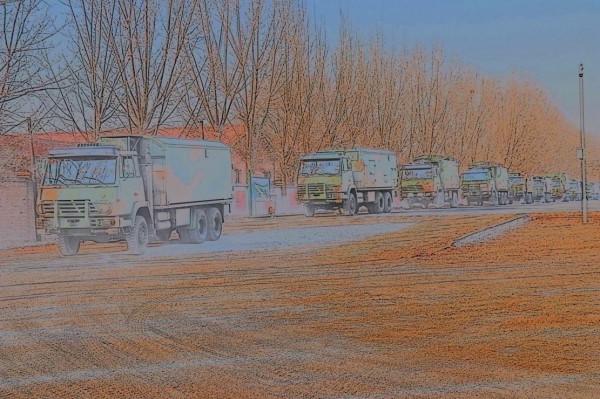 這是屬於空軍通訊兵的新年度開訓水彩照