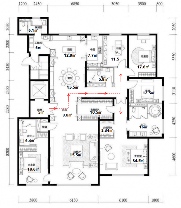 北京200~500㎡優秀豪宅戶型鑑賞