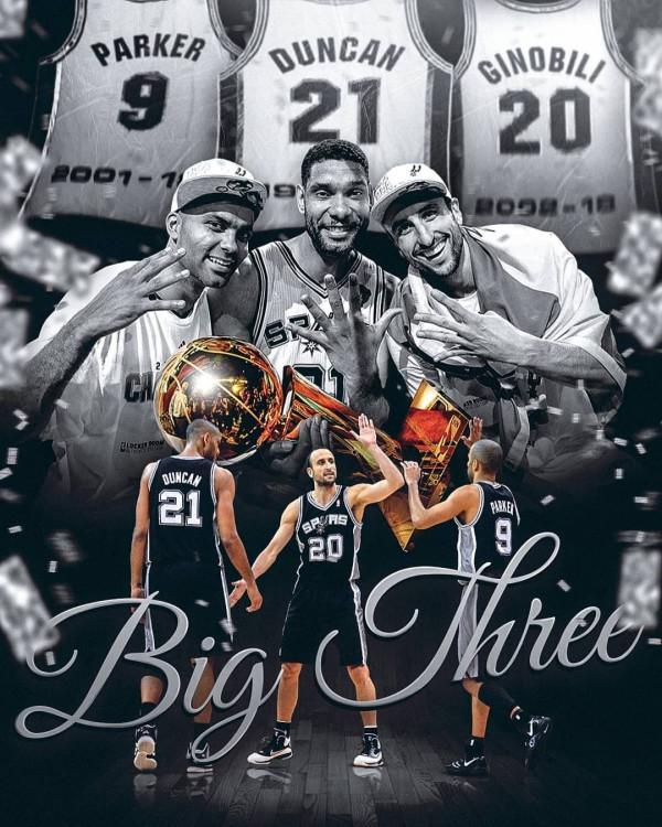 09.20.21,馬刺IG釋出三駕馬車照片與球迷分享