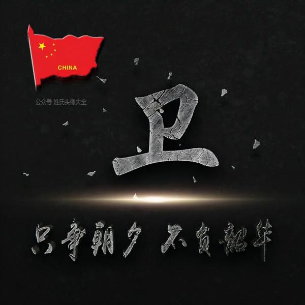 200張正能量姓氏頭像，張張精品，只爭朝夕 不負韶華