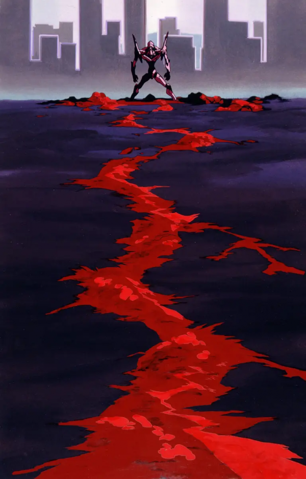 《新世紀福音戰士》第十二使徒夜天使，被初號機從內部突破的使徒