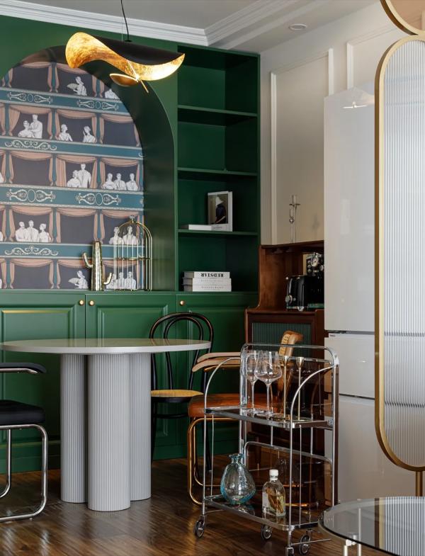 80㎡濃郁復古風婚房，不動硬裝，以軟裝設計實現屋主心中所求