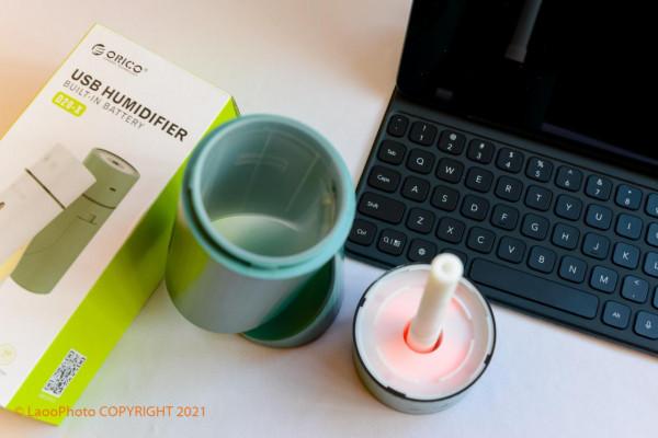 潤色冬日空調的乾燥，Orico RGB燈效的USB加溼器