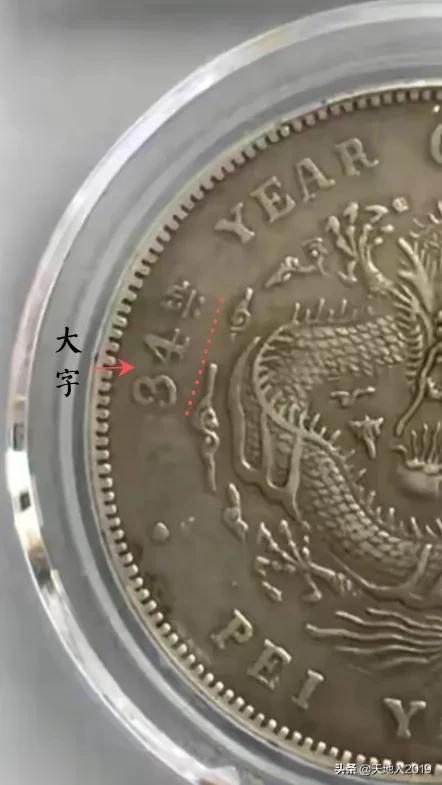 珠圈暗記最多、龍尾最短的龍洋&mdash;&mdash;北洋34短尾龍版