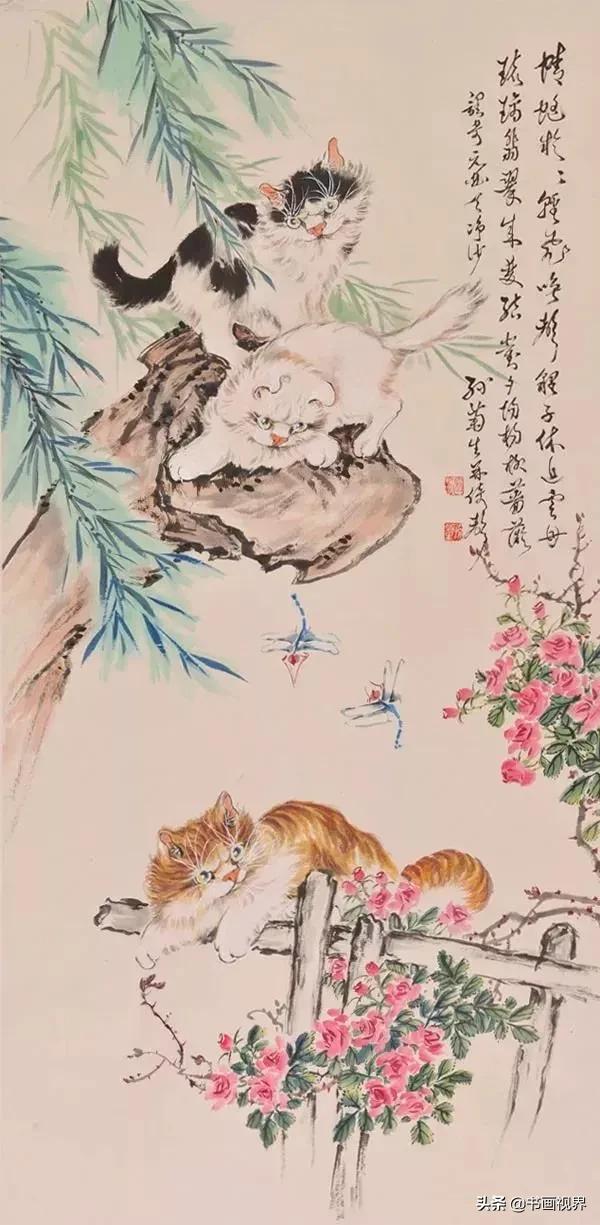 孫菊生筆下的貓有多精彩？看看這46幅國畫吧