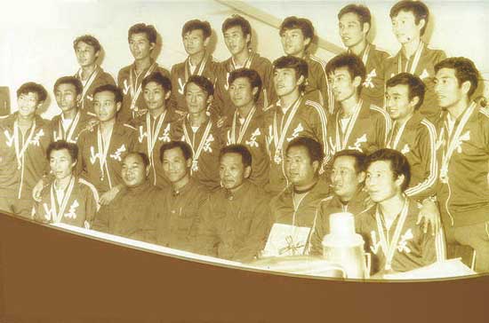 1979年四運會足球賽，山東隊異軍突起，連克遼寧廣東北京一舉奪金
