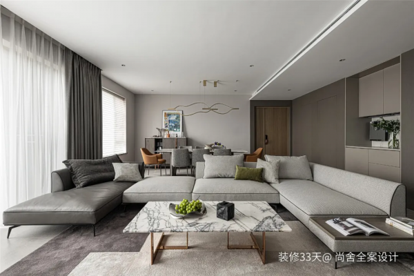 現代簡約質感大平層三口之家