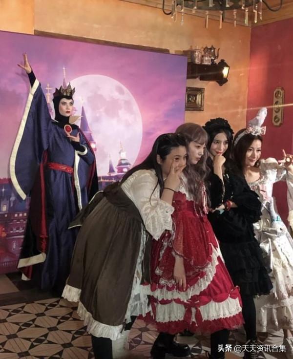 楊穎獨自帶兒子去迪士尼遊玩，小海綿正面曝光，不見黃曉明的身影