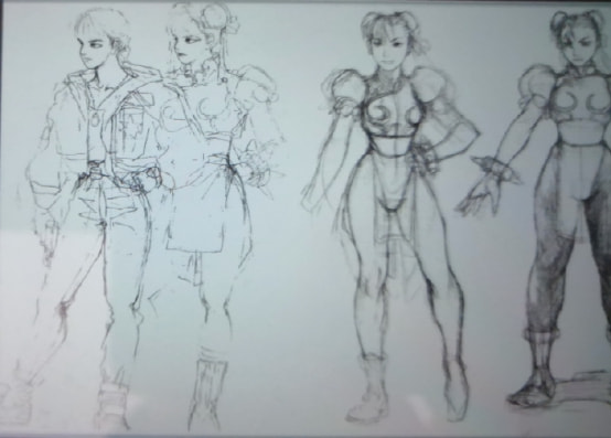 經典遊戲《街頭霸王2》最初的角色草稿，除了春麗就沒一個認識的