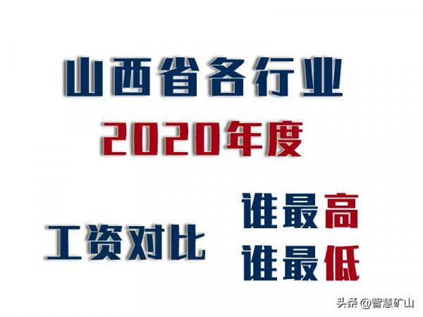2020年度山西省哪個行業工資最高，哪個行業工資最低？
