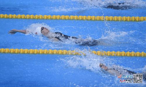 全運會女子100米仰泳預賽 江西選手萬樂天總成績第一晉級半決賽 全運會女子100米仰泳預賽 江西選手萬樂天總成績第一晉級半決賽